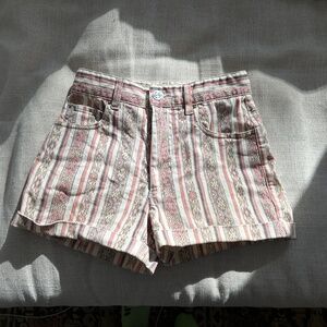 Isabel Marant Etoile Print Denim Shorts